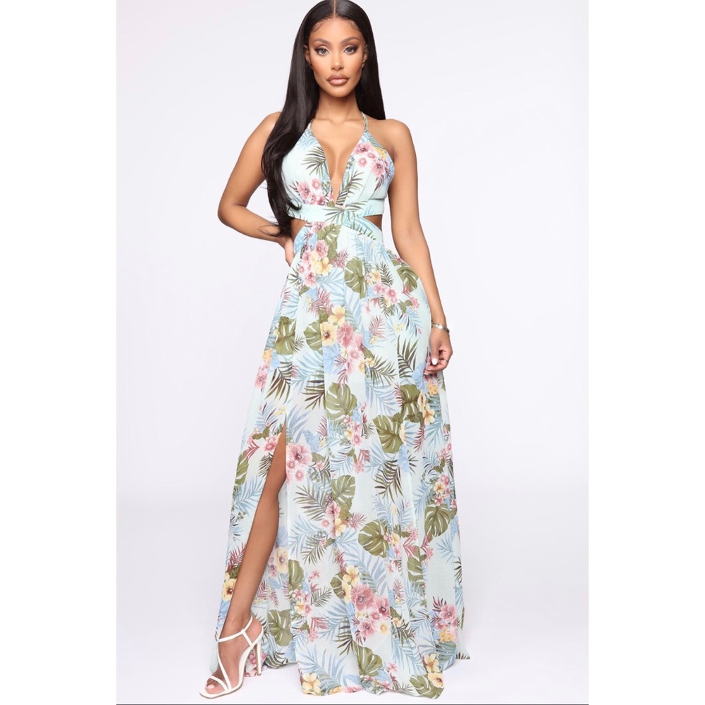 Oceanside Brunch Cut Out Maxi